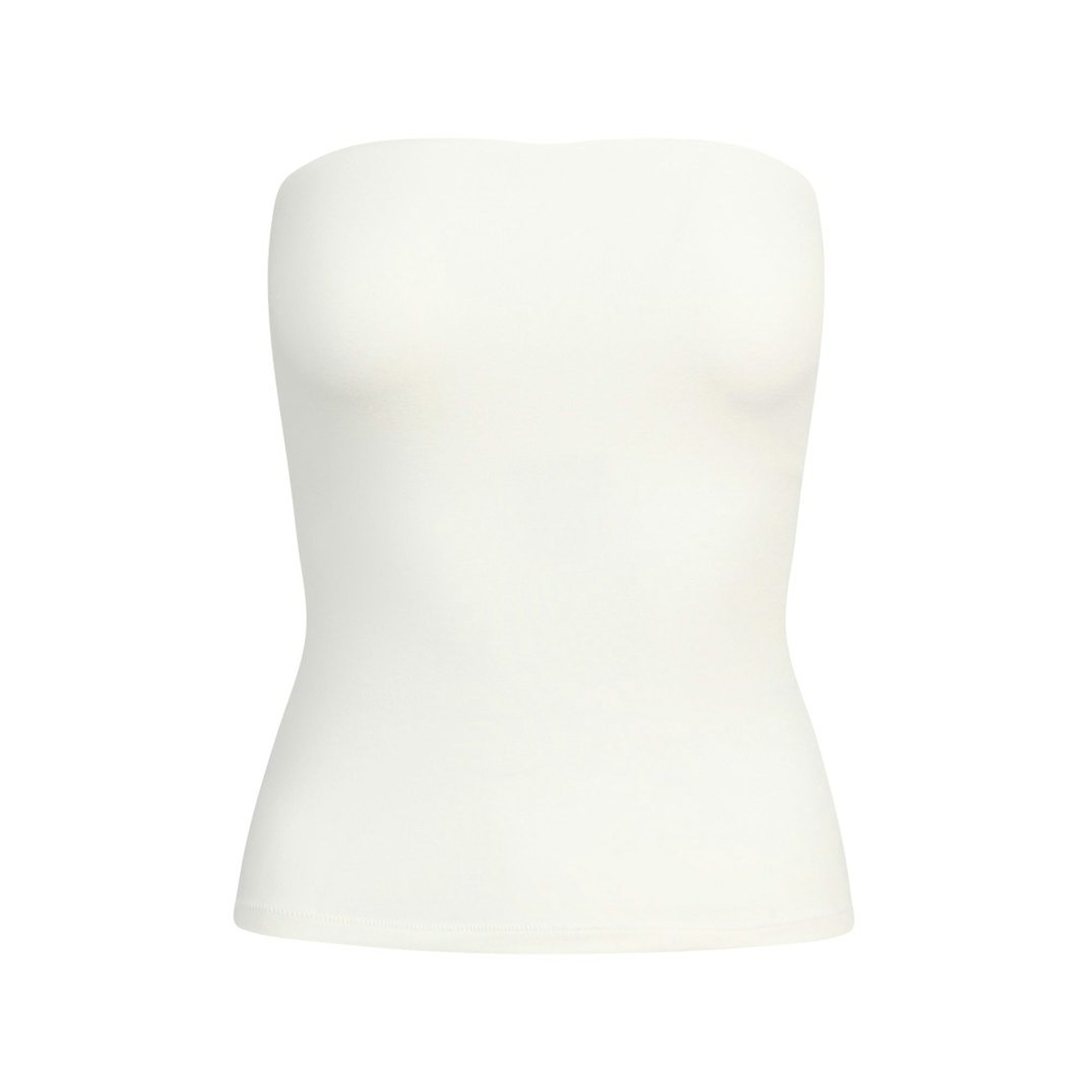 

Топ SKIMS Cotton Jersey Tube, кремовый