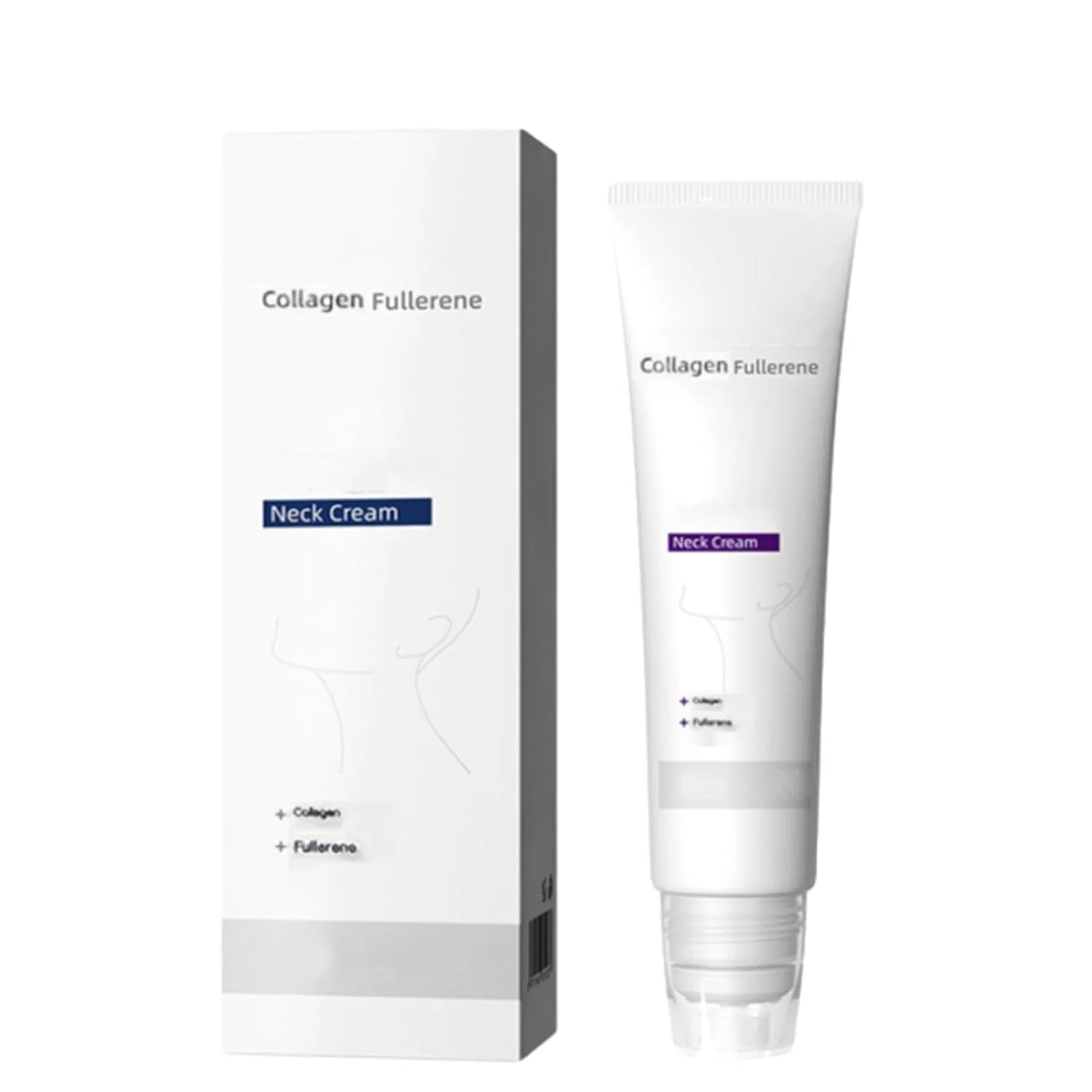 Крем для шеи с коллагеном и фуллереном, Tighten and Lift Firming Neck Cream for Crepey Skin, набор 2 шт Generic — фото 2