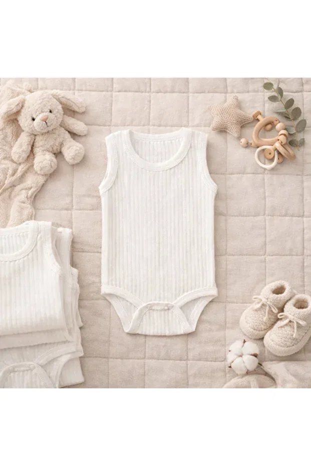 Детский комплект боди с застежками-кнопками Novibaby, White99 — фото 4