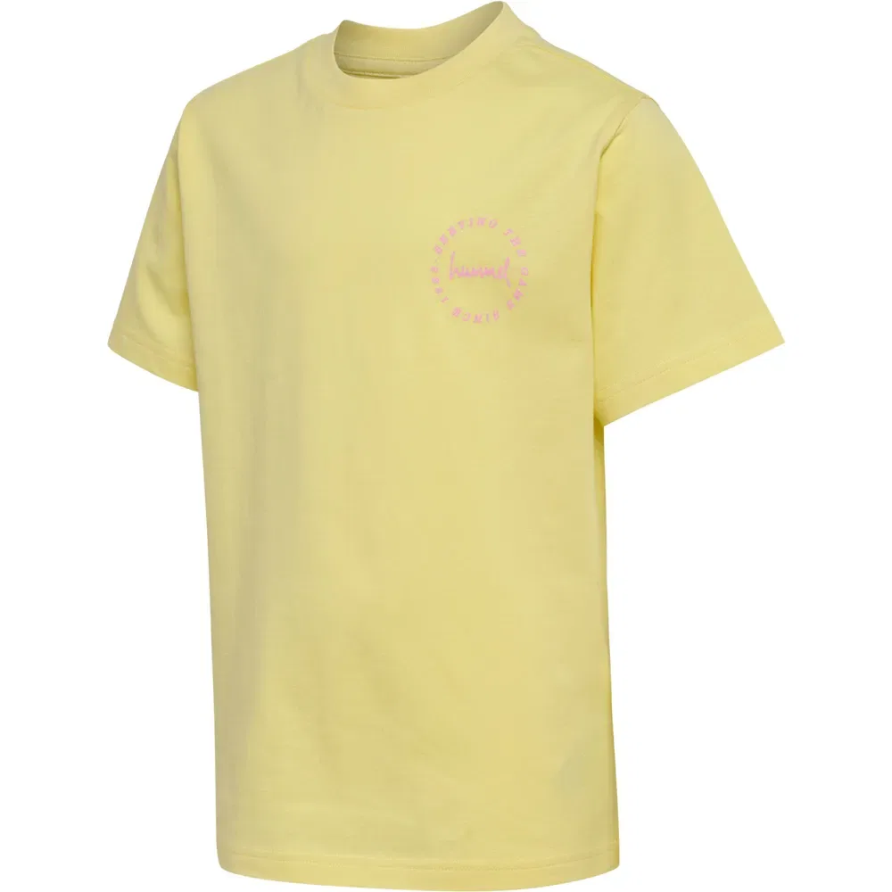 Детская футболка с принтом Regular Graphic Hummel, Yellow — фото 3
