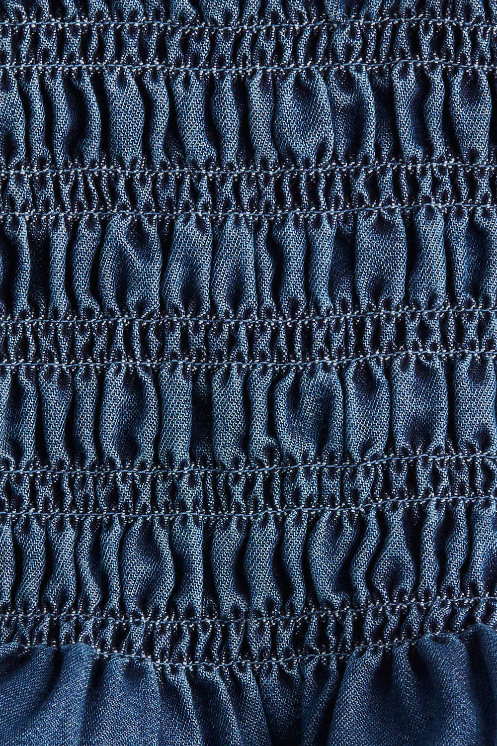 Джинсовый топ дымчатого цвета H&M, Dark Denim Blue — фото 2