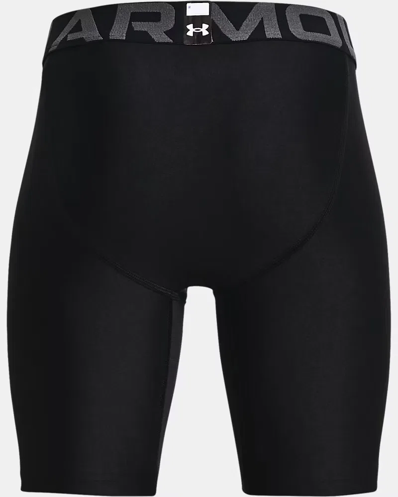 Шорты-базовый слой с внутренним швом 13 см, влагоотводящие HeatGear Armour UnderArmour, Black/White — фото 2