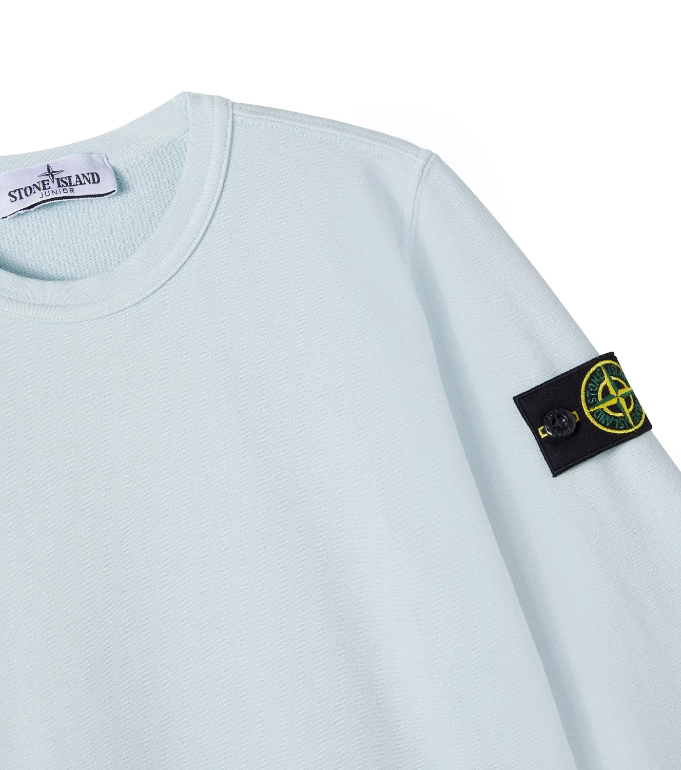 Свитшот хлопковый Stone Island Junior, синий — фото 3