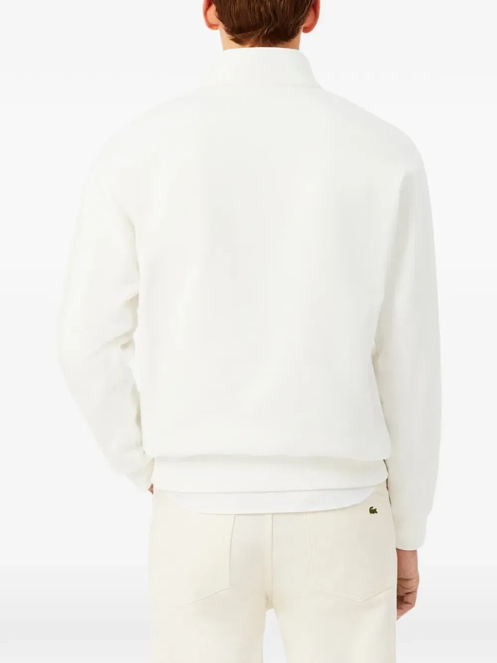 Толстовка на молнии с логотипом Lacoste, белый — фото 2