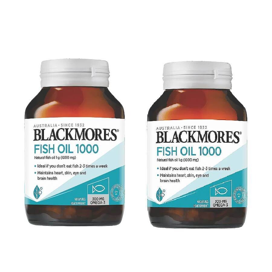 

Добавка Blackmores Fish Oil 1000 мг, 2 упаковки по 80 капсул