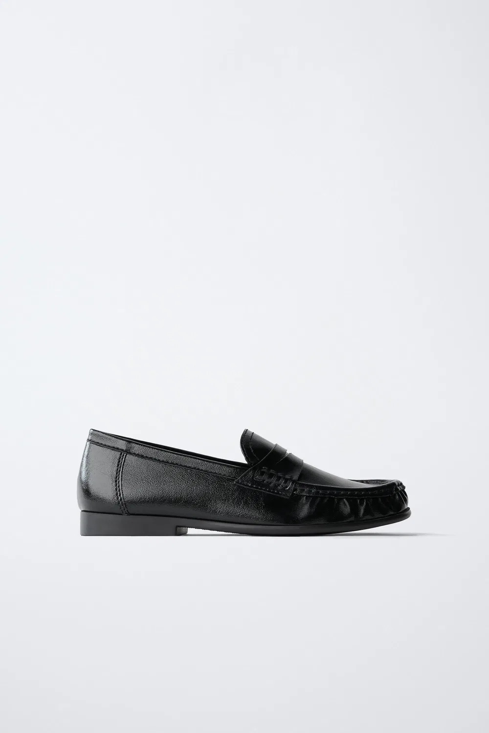 Лоферы на узкой подошве ZARA, Black