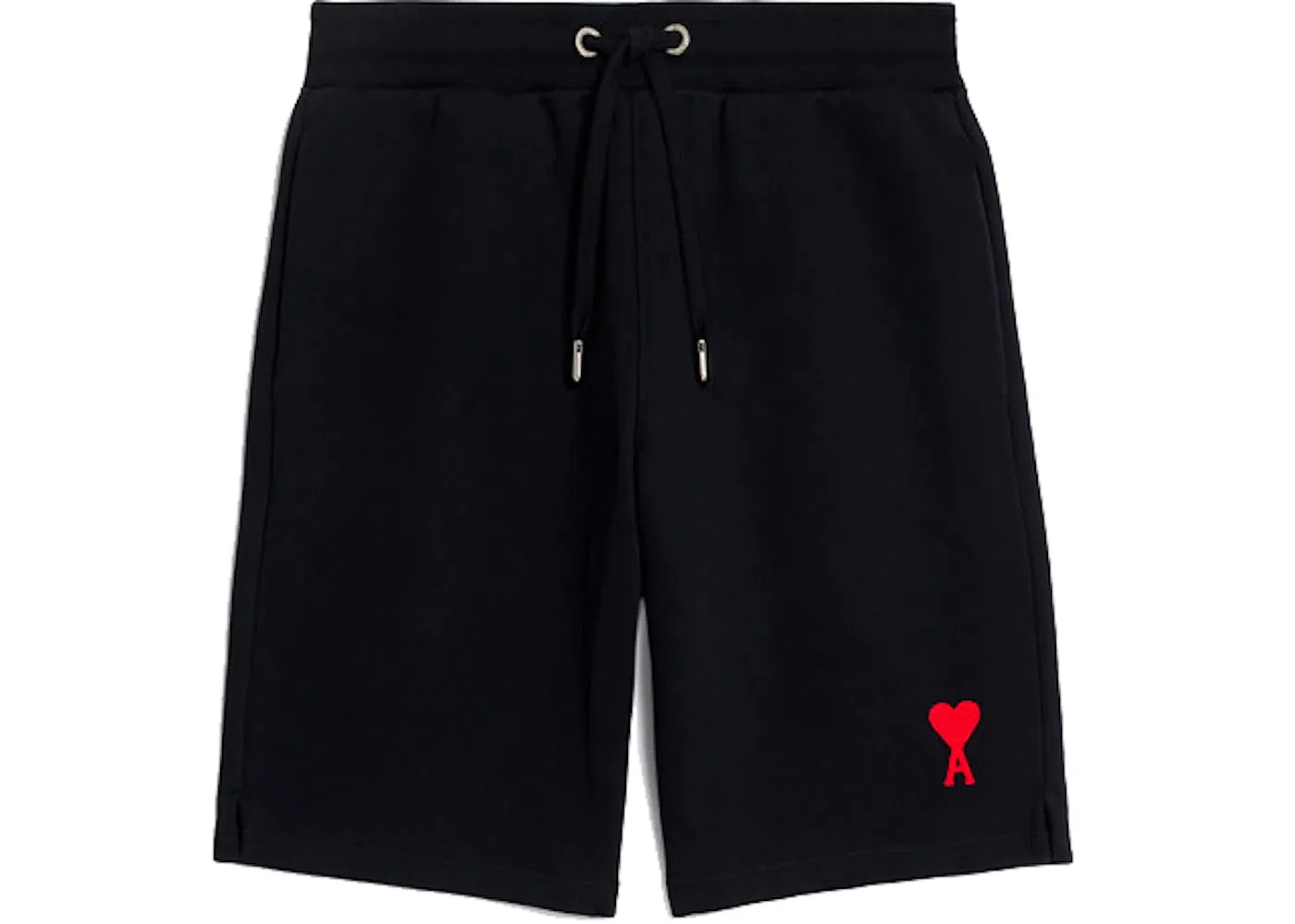 Унисекс шорты с принтом Ami Paris, Black/Red