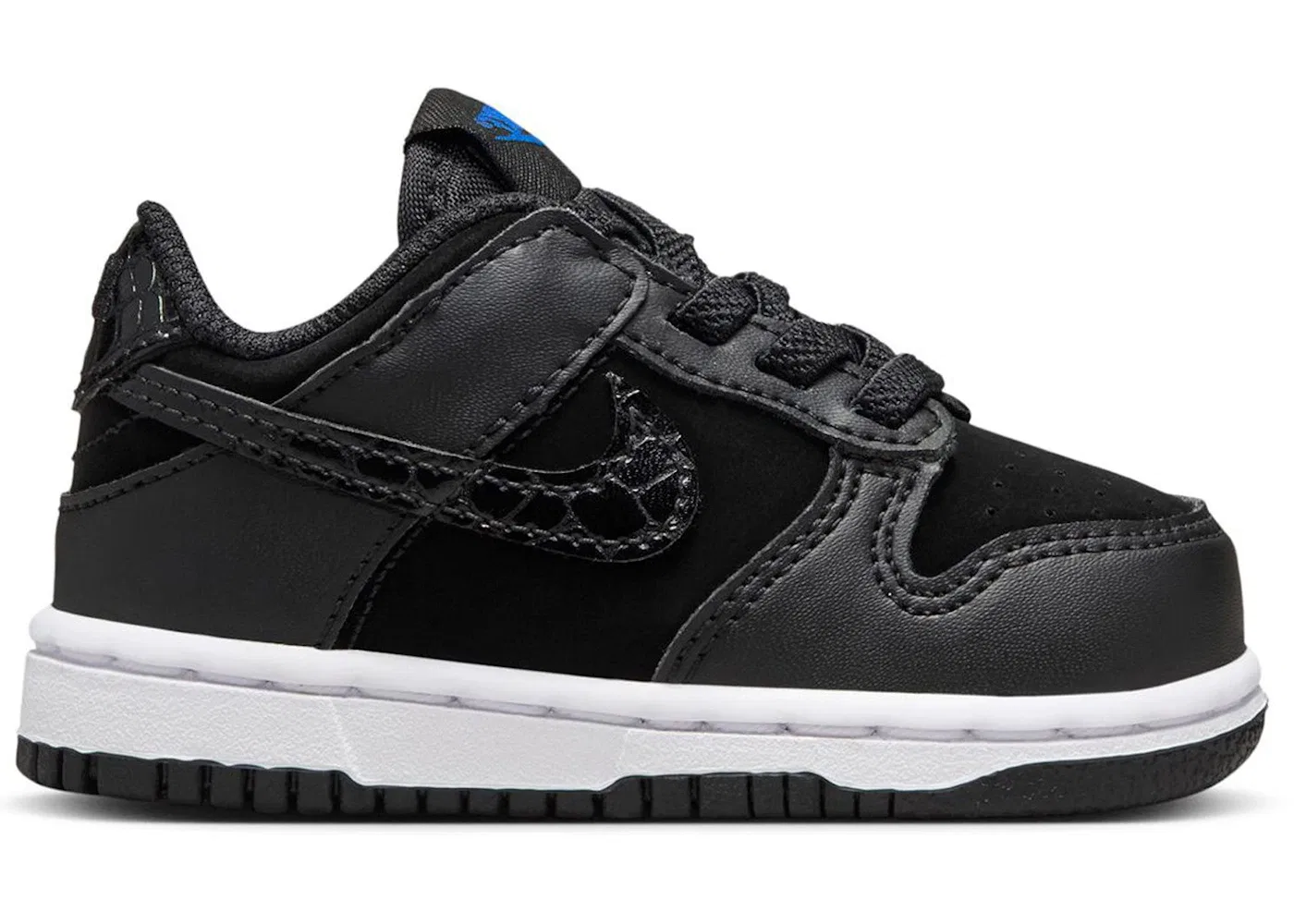 Детские кроссовки с принтом Nike Dunk Low SE Nike, Black/White/Game Royal