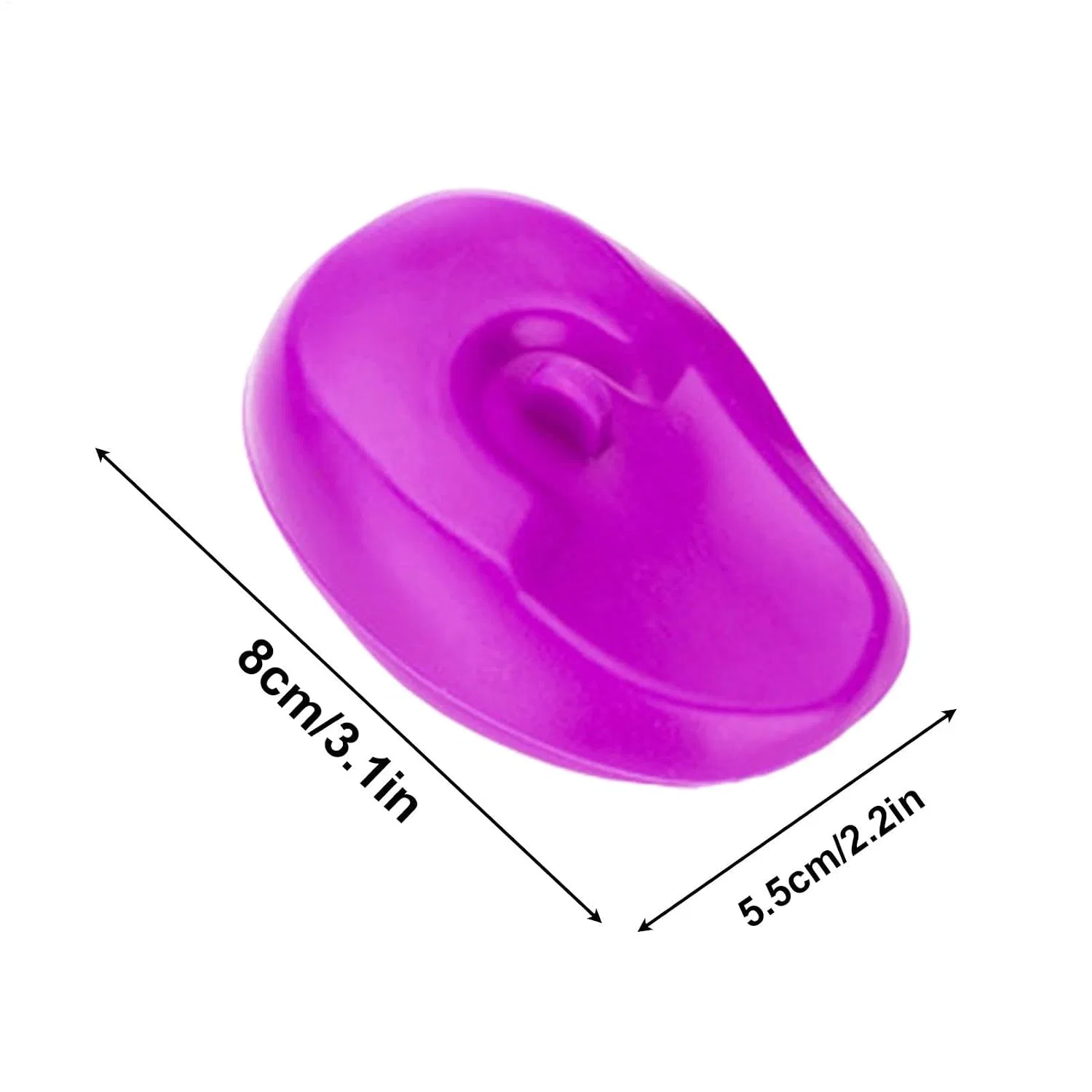 Наушники для душа, силиконовые, yakermur, 2 шт, 8x5.5 см, Purple — фото 2