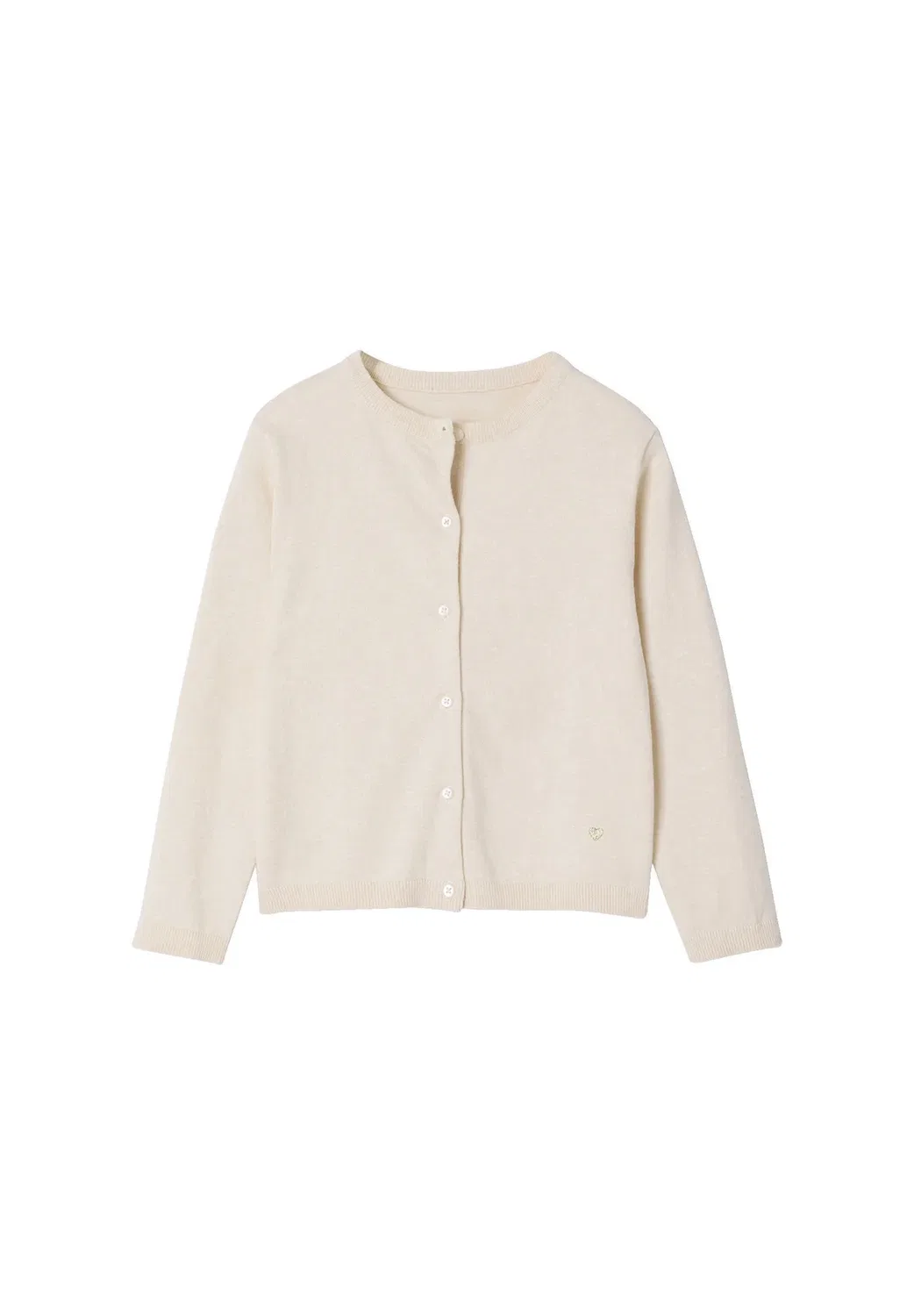Основы спортивной рубашки Mädchen oeko-tex - кардиган Vertbaudet, Beige Meliert