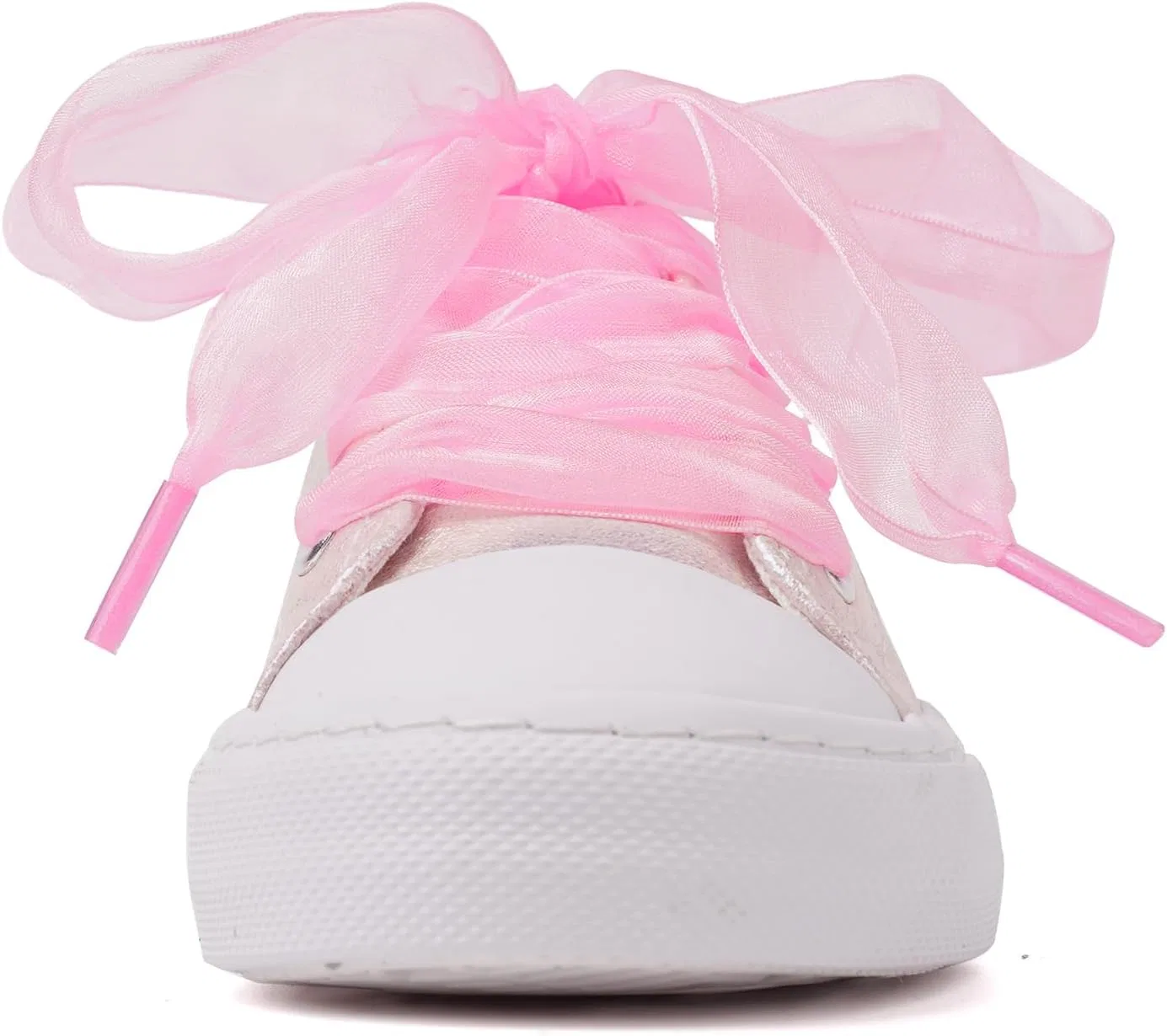 Детские кроссовки для девочек с блестками HugRain, Low Top Pink — фото 4