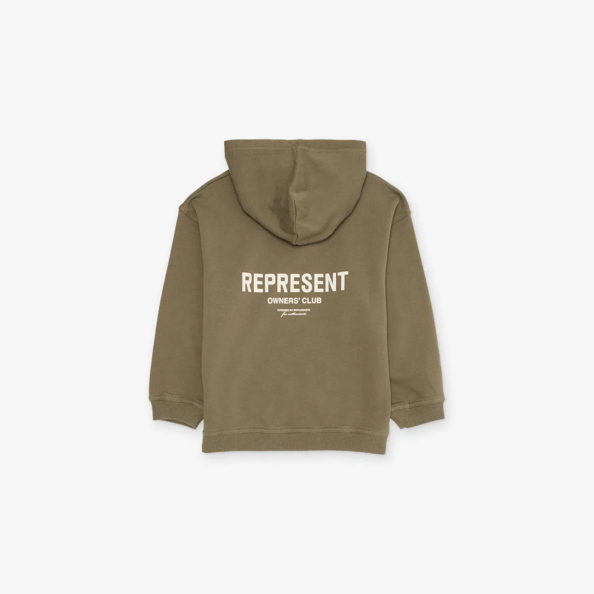 Хлопковая толстовка с логотипом клуба владельцев (1-6 лет) Represent, оливковый — фото 3