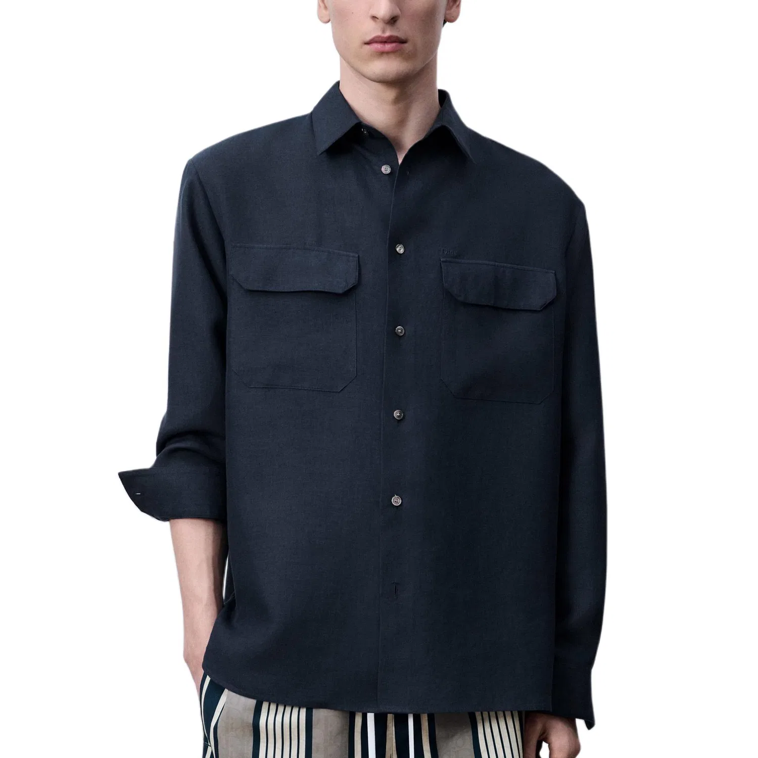 Рубашка классическая SS26, DIOR, Marine Blue — фото 3