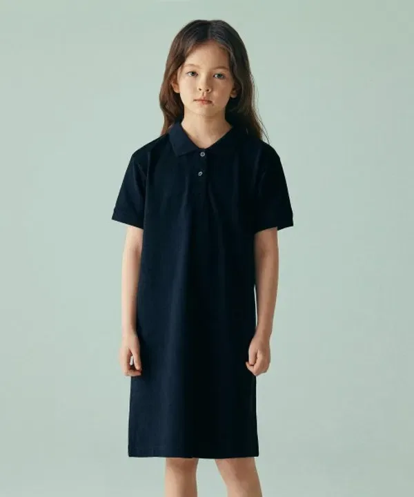 Пике поло платье, Musinsa Standard Kids, Navy