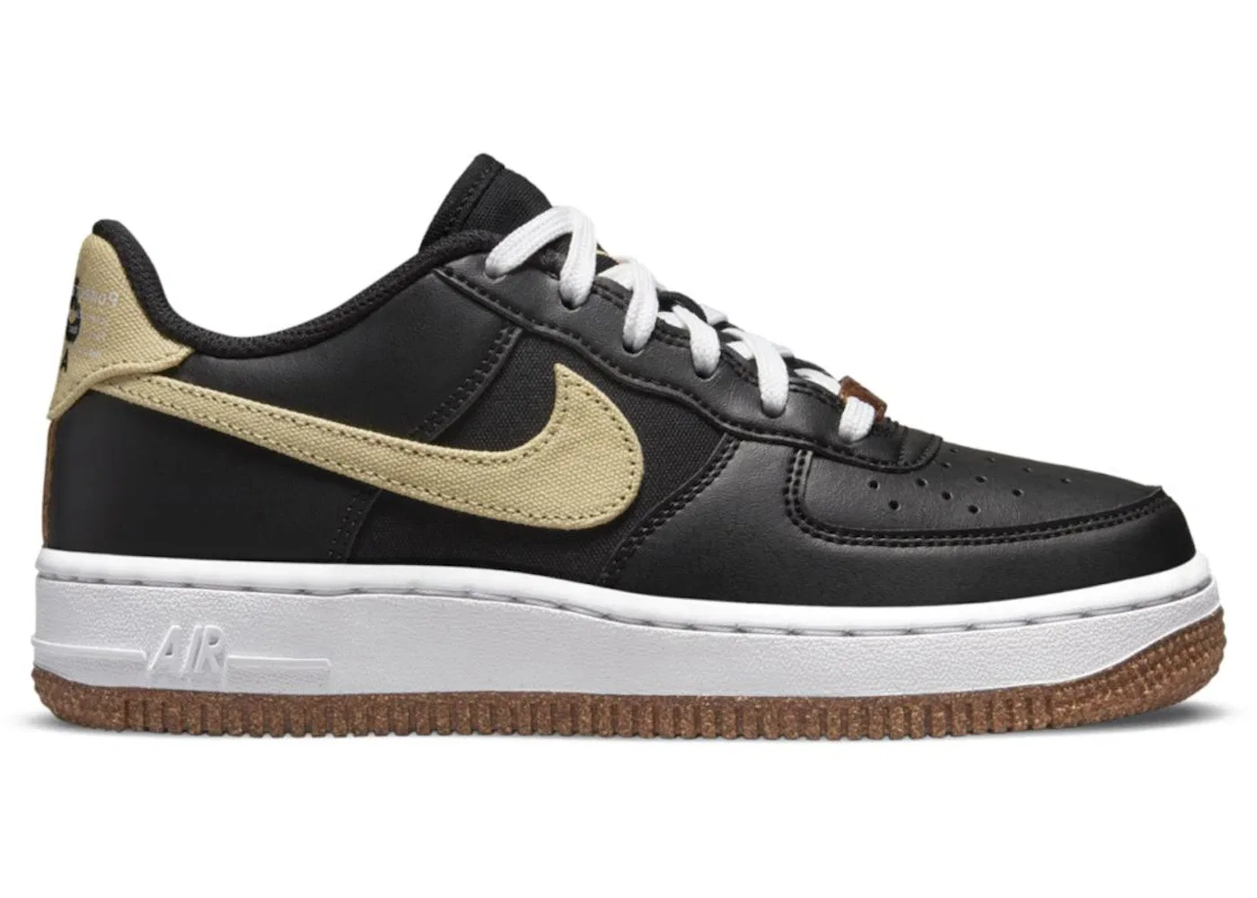 Детские кроссовки Lifestyle Nike Air Force 1 LV8, Black/White/Black/Solar Flare