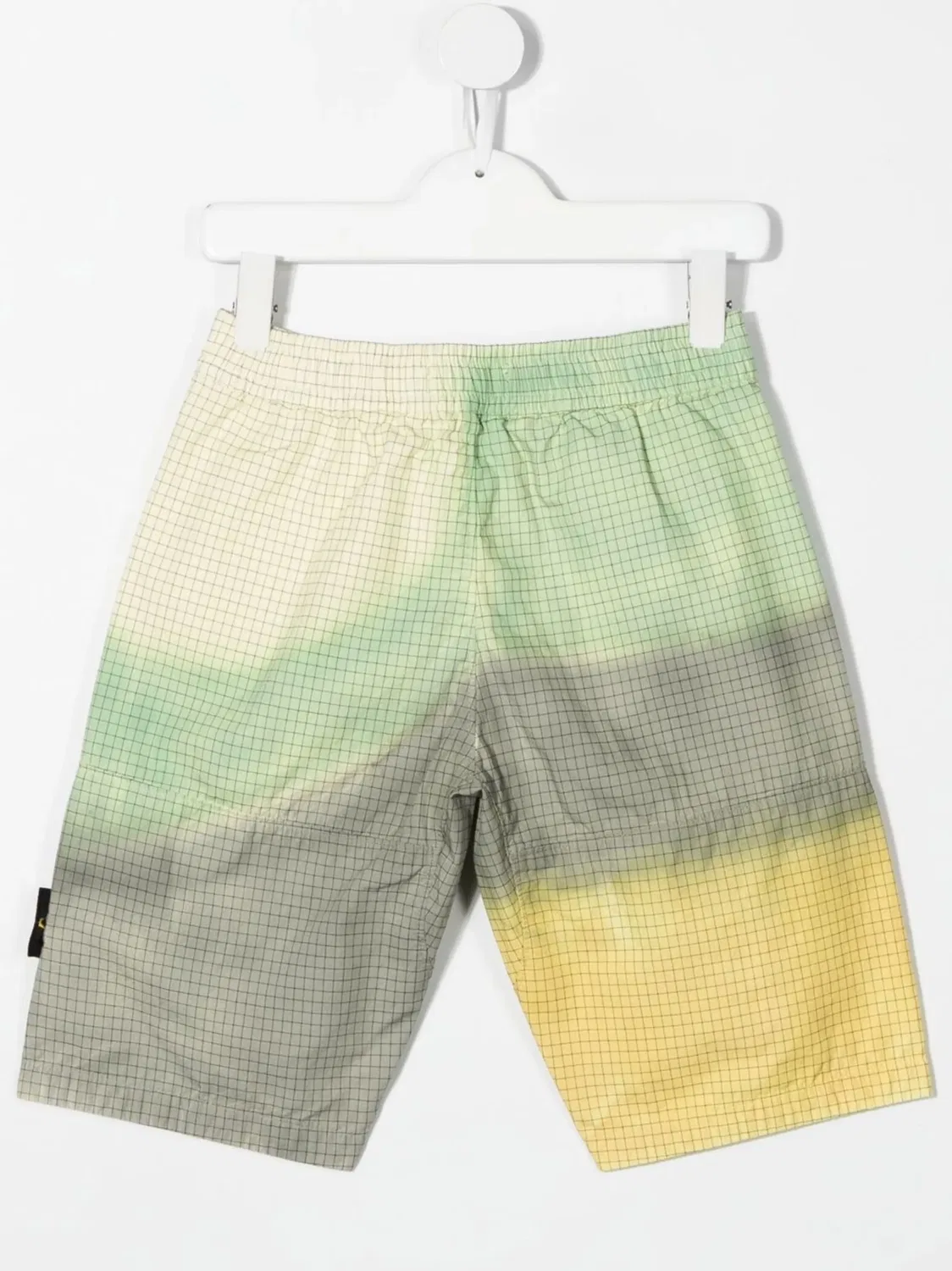 Шорты с эффектом градиента и нашивкой Compass Stone Island Junior, желтый — фото 2
