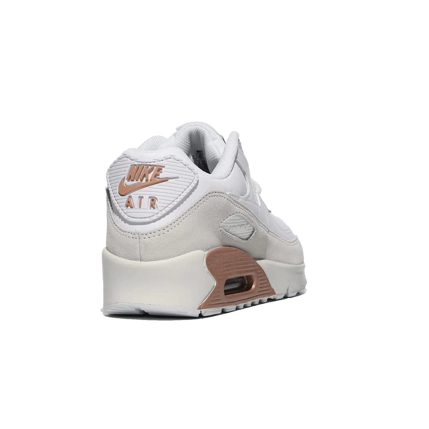 Детские кроссовки для мальчиков с амортизацией NIKE Air Max 90, Summit Red Metallic Bronze — фото 3
