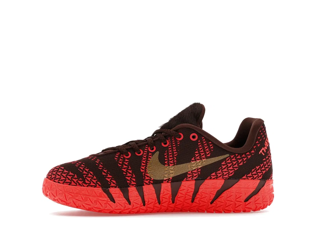 Детские кроссовки для мальчиков Nike Ja 3, Light Chocolate Metallic Gold Silt Red — фото 3