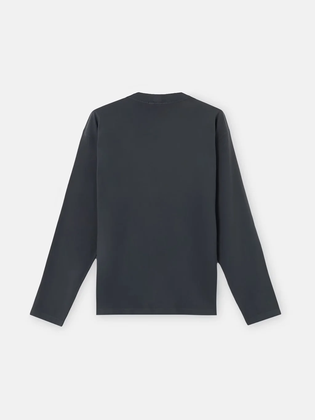 Мужской лонгслив Stone Island Regular Fit With Tonal Compass Logo Patch, темно-синий — фото 3