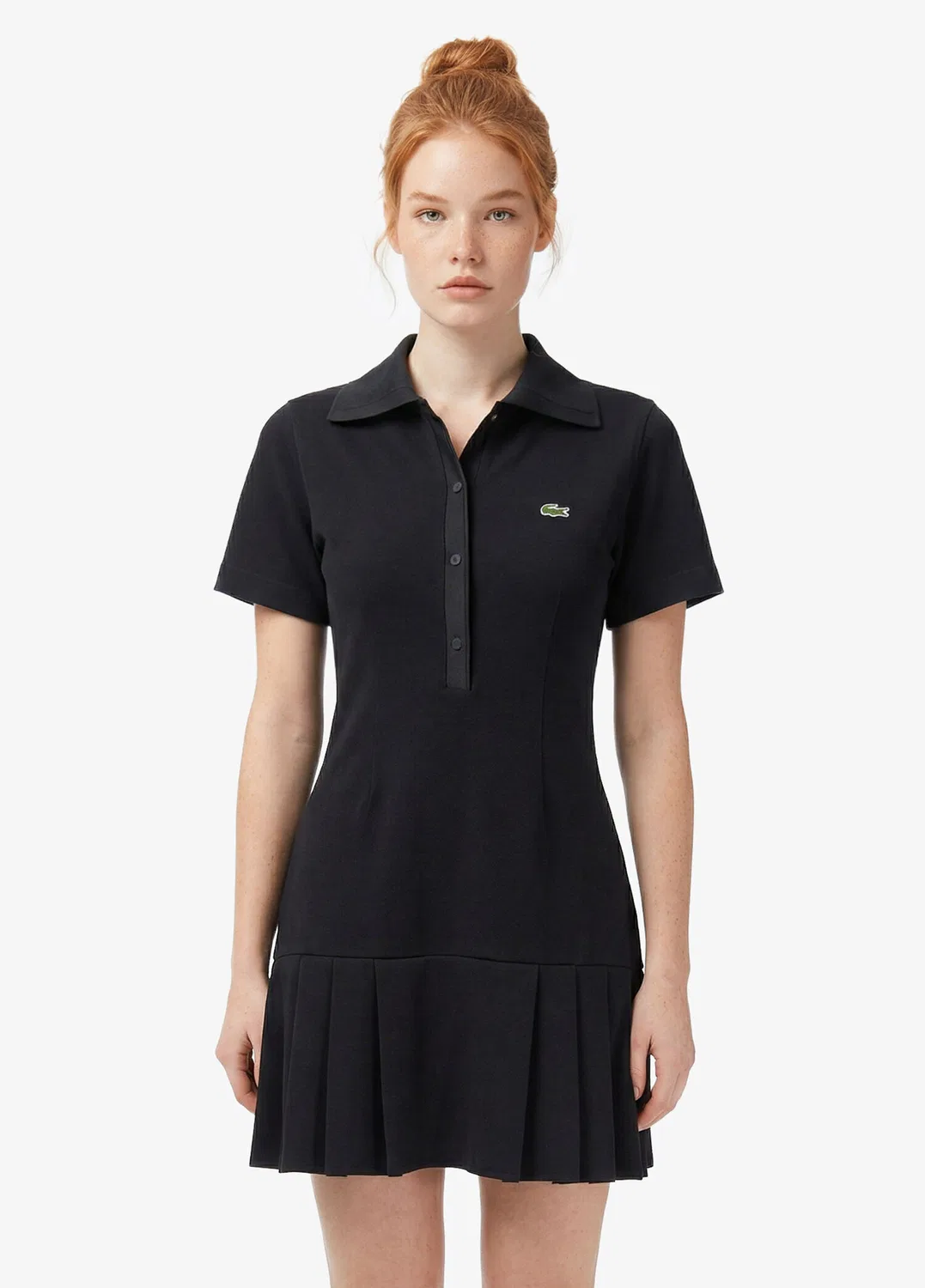 Платье поло Lacoste Classic Fit, черное