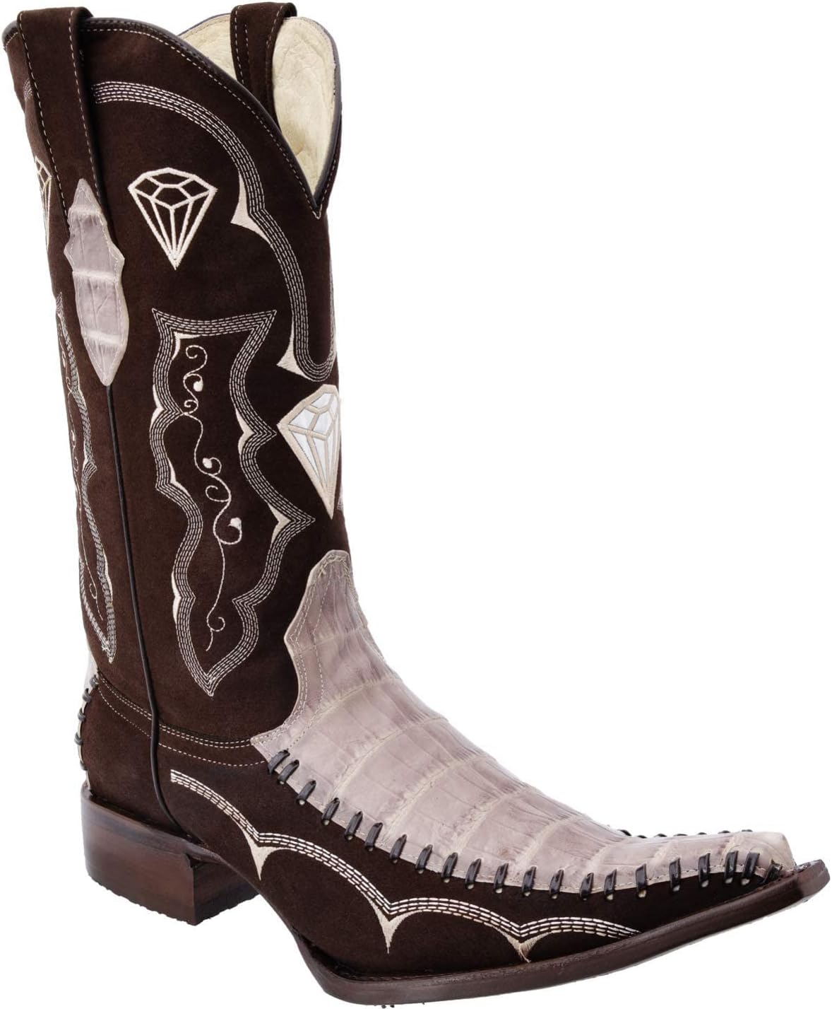 

Мужские вестерн-сапоги Rancho Valencia / Bota de Hombre (имитация аллигатора) WDP45-128, коричневый/бежевый