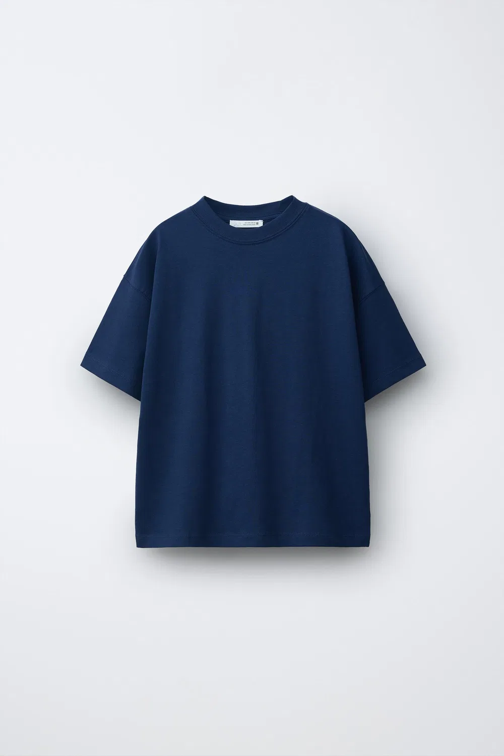 Набор из 3 однотонных футболок ZARA, Navy Blue — фото 2