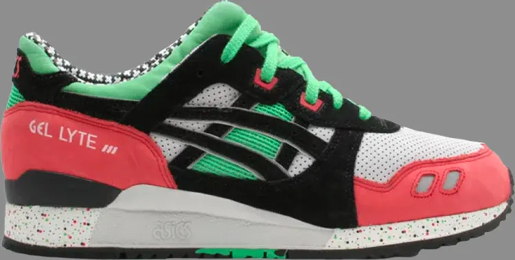 Лимитированные кроссовки patta x gel lyte 3 amsterdam Asics, зеленый