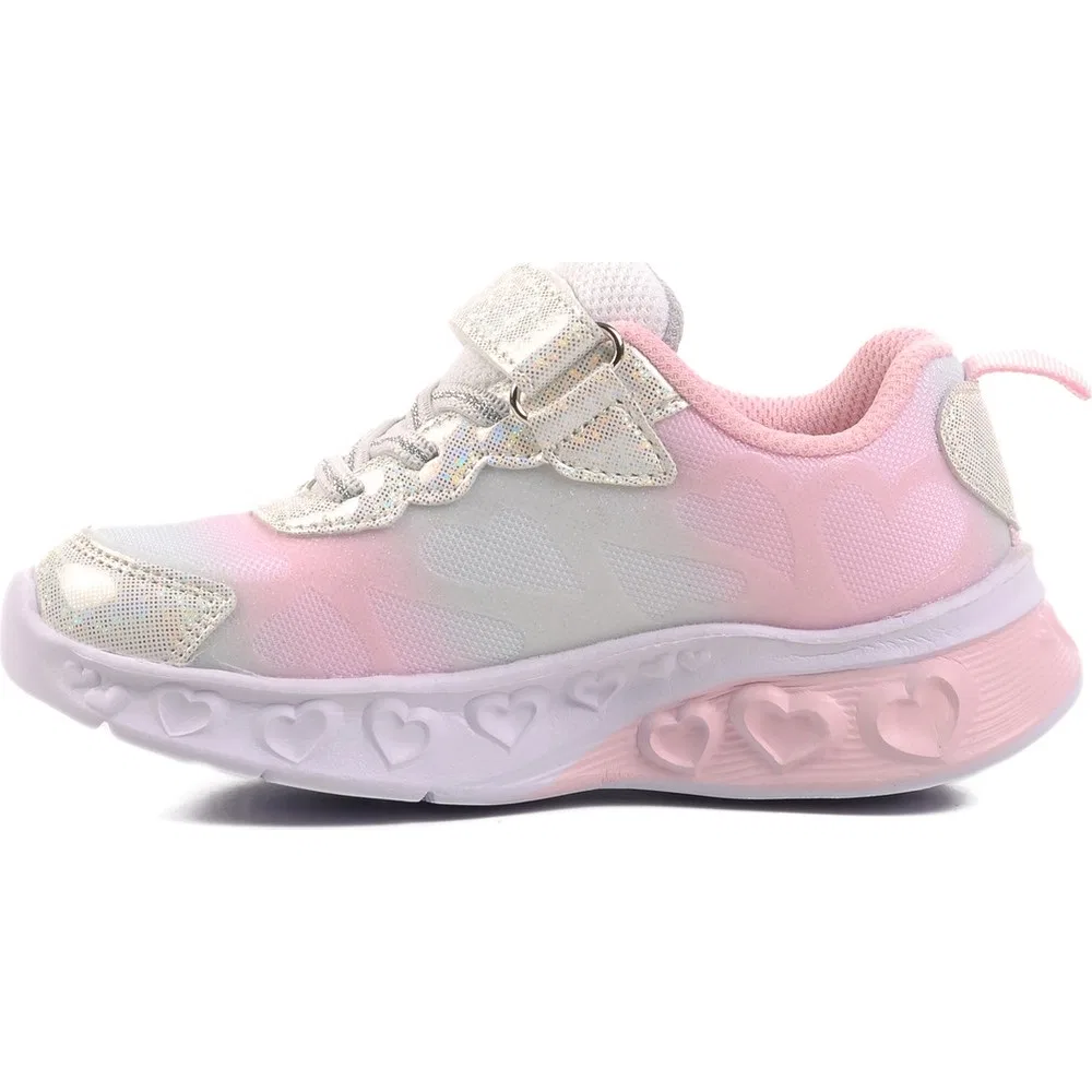 Детские спортивные кроссовки с подсветкой и липучками, Grey Powder BNI-10127 P United Colors Of Benetton — фото 2