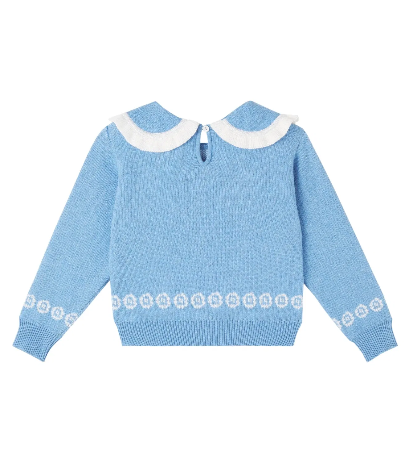 Свитер из шерсти Annika Bebe Organic, синий — фото 4