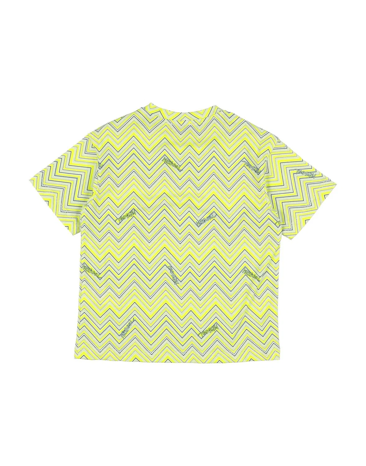 Детская футболка с принтом Missoni, салатовый — фото 2