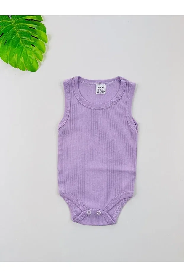 Детское боди для новорожденных без рукавов Efu Baby, Purple — фото 2