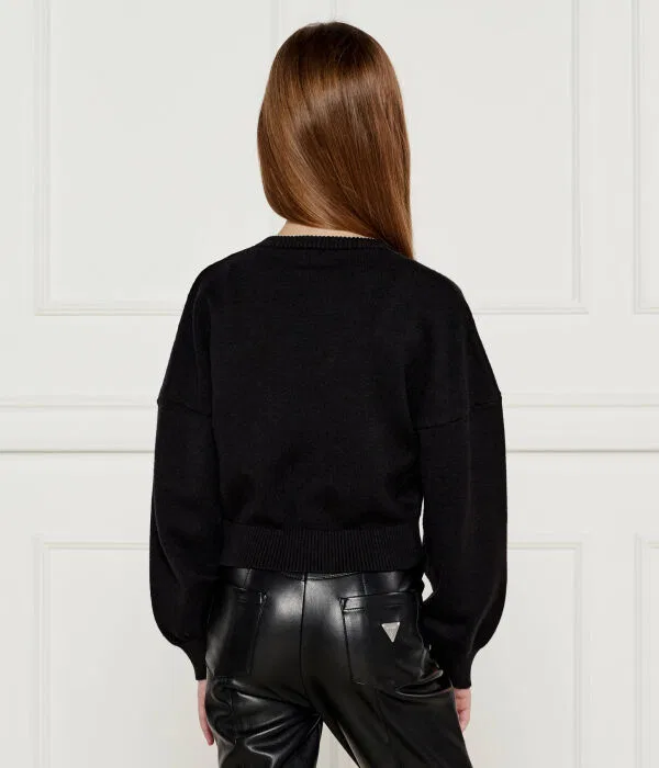 Детский свитер Regular Fit Pinko Up, черный — фото 3