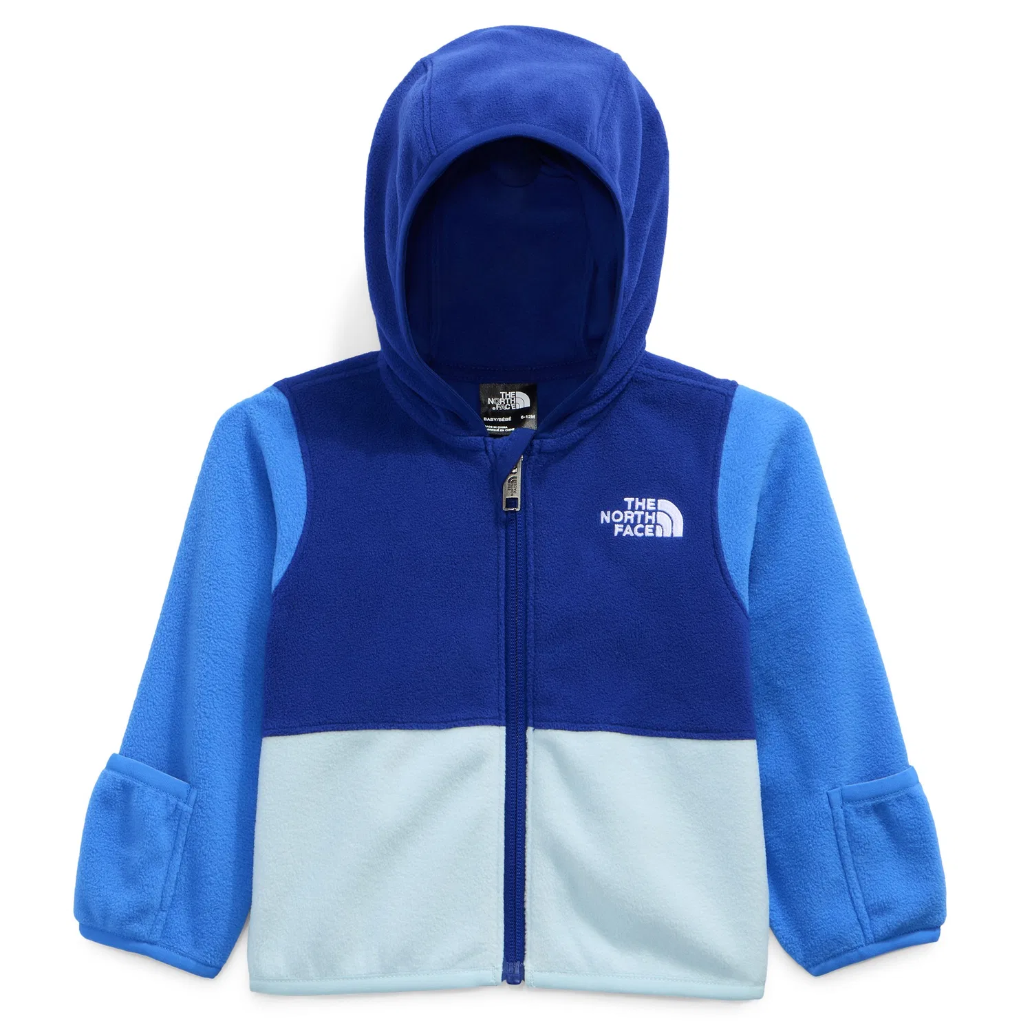 Худи на молнии с капюшоном Glacier The North Face, Bold Blue/Polar Haze/Blue