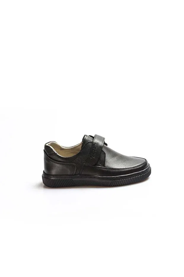 Детские повседневные туфли из натуральной кожи Mirgeshoes, Black — фото 2