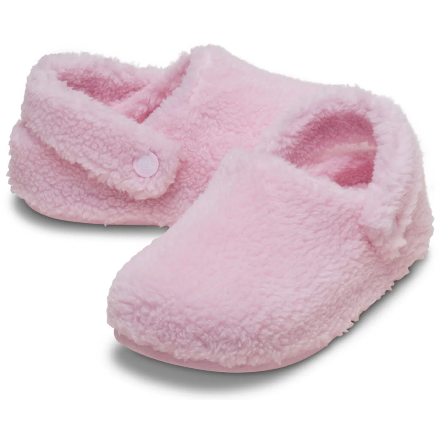 Детские тапочки-сабо с искусственным мехом Crocs, Pink — фото 4