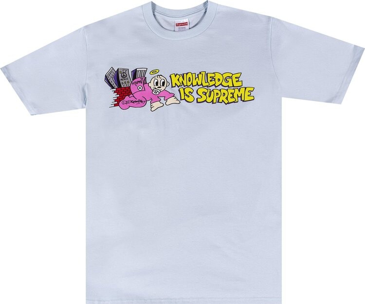

Футболка Supreme Knowledge Tee 'Pale Blue', синий