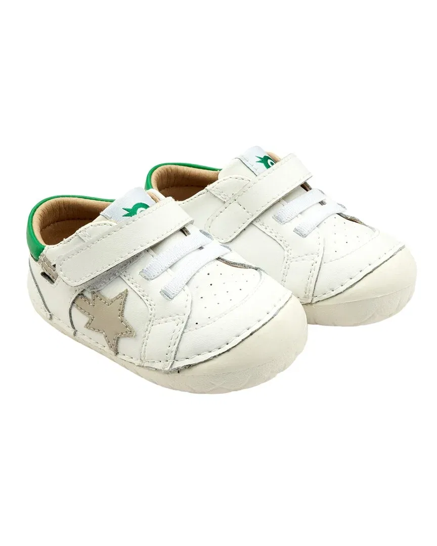 Детские кожаные кроссовки на липучке Pavesta Old Soles, White