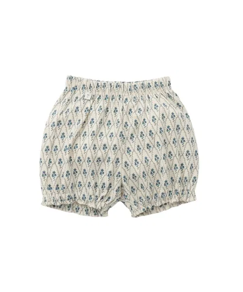 Детский комплект для девочек с цветочным принтом, модель Flower Print, moimoln, Navy — фото 4