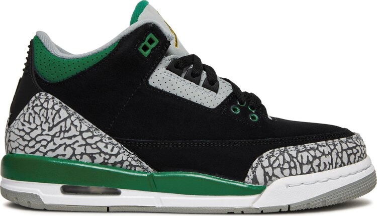 

Кроссовки Air Jordan 3 Retro GS Pine Green, черный