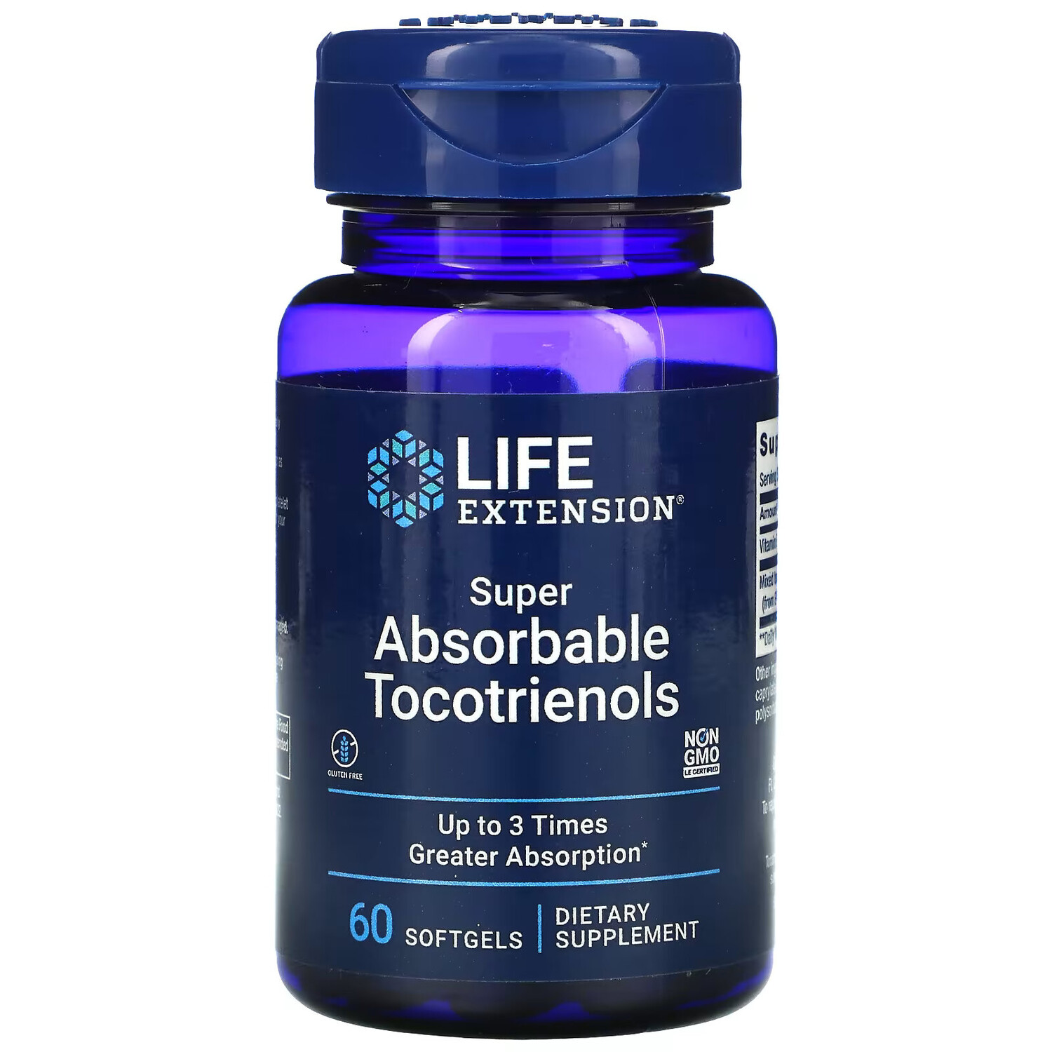 

Life Extension, суперабсорбируемые токотриенолы, 60 капсул