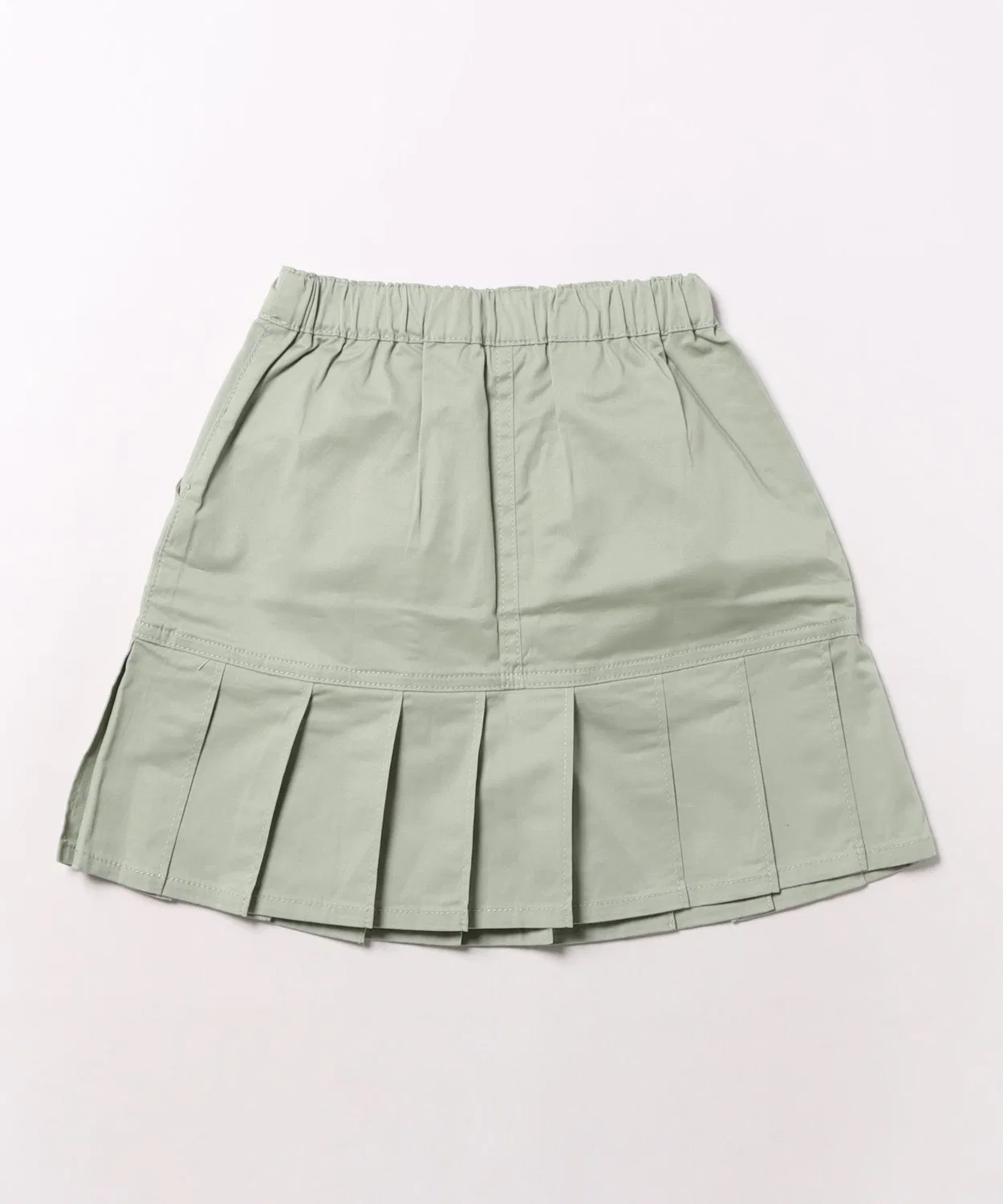 Детская юбка-трапеция из хлопка с эластичным поясом hakka kids, Khaki — фото 2