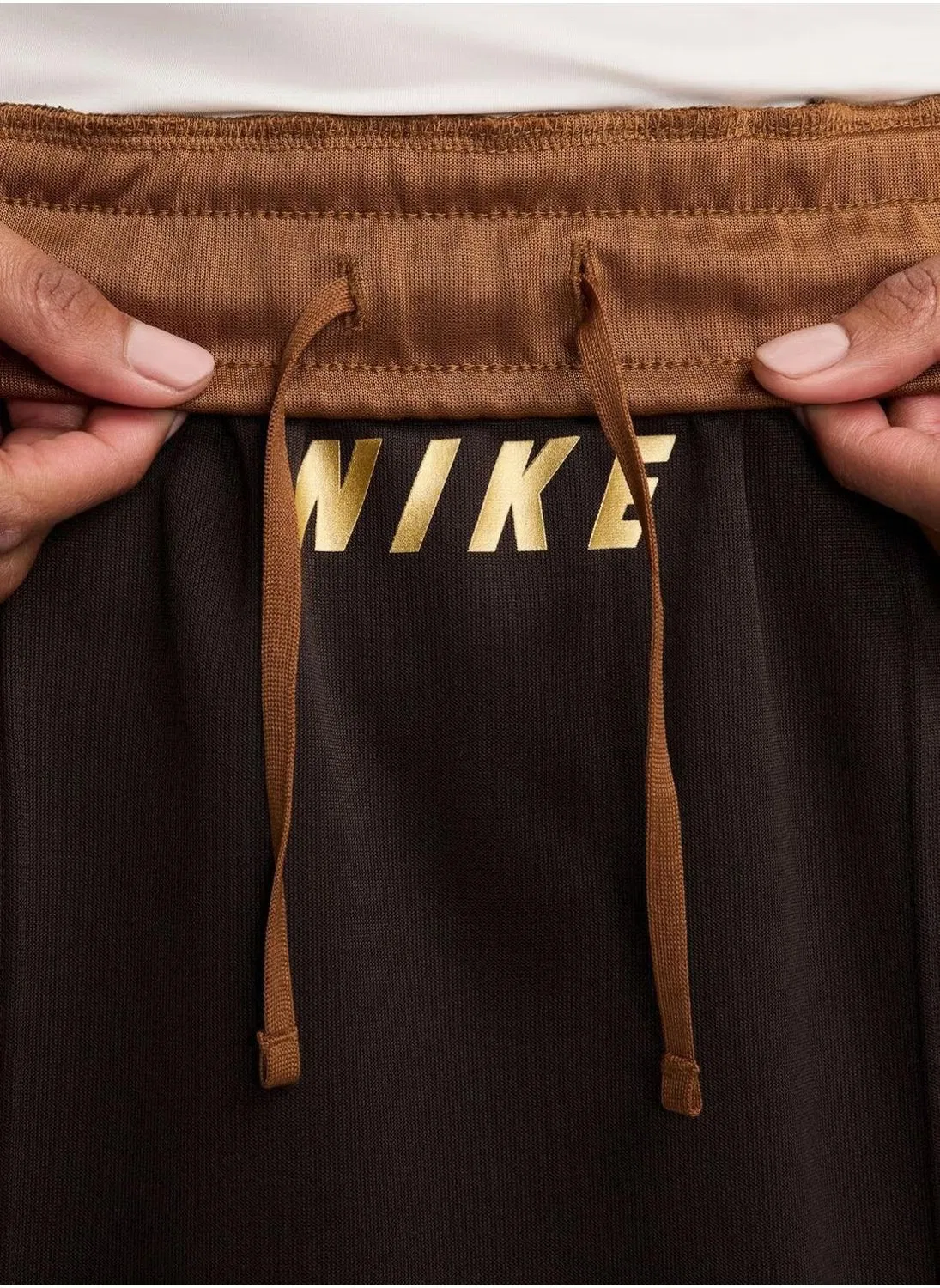 Юбка макси с защипами Nike NSW, коричневый — фото 3