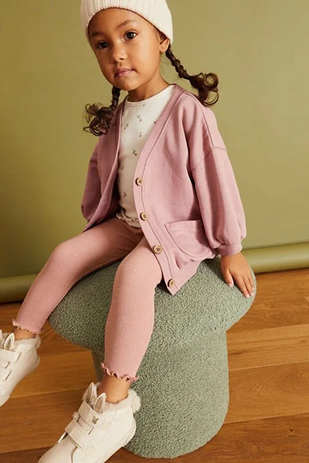 Детский комплект из футера с принтом Next Baby, Pink