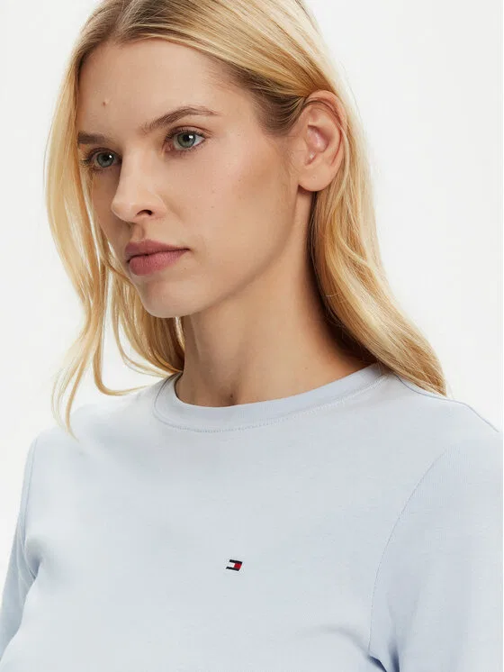 Футболка slim fit New Cody Tommy Hilfiger, светло-голубой — фото 4