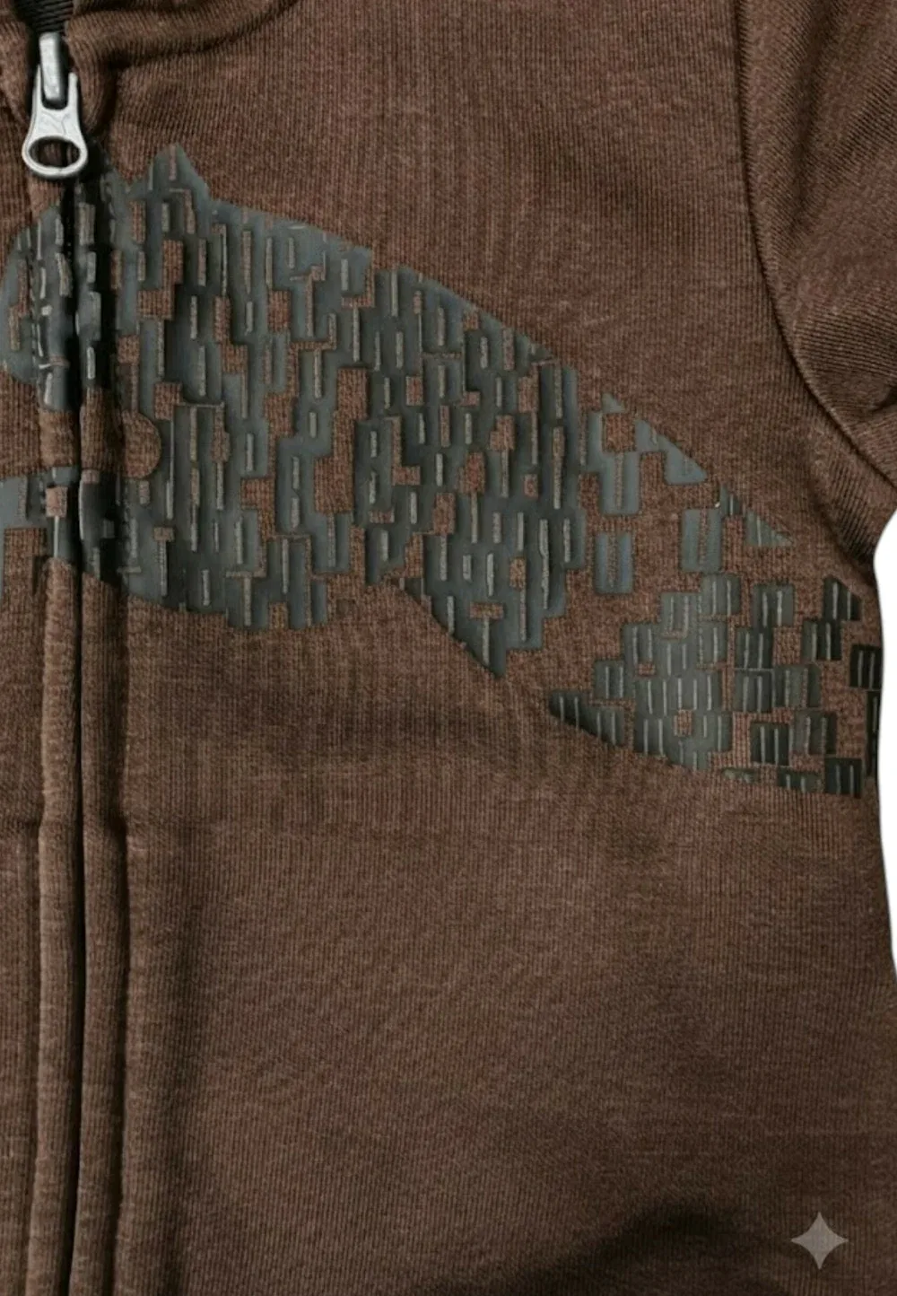 Felpa zip cappuccio ess grap полная молния ho col 33 - толстовка на молнии Puma, Brown — фото 4