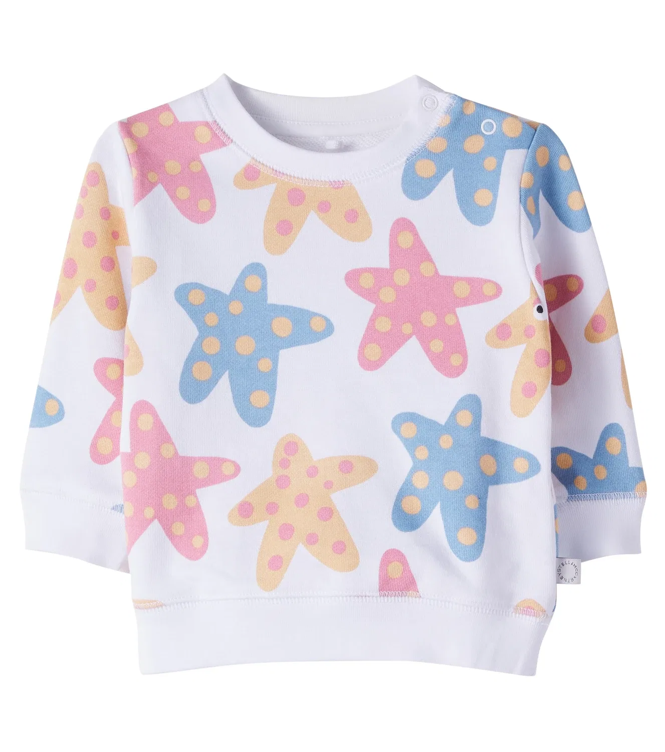 Детский свитшот с принтом Stella Mccartney Kids, белый
