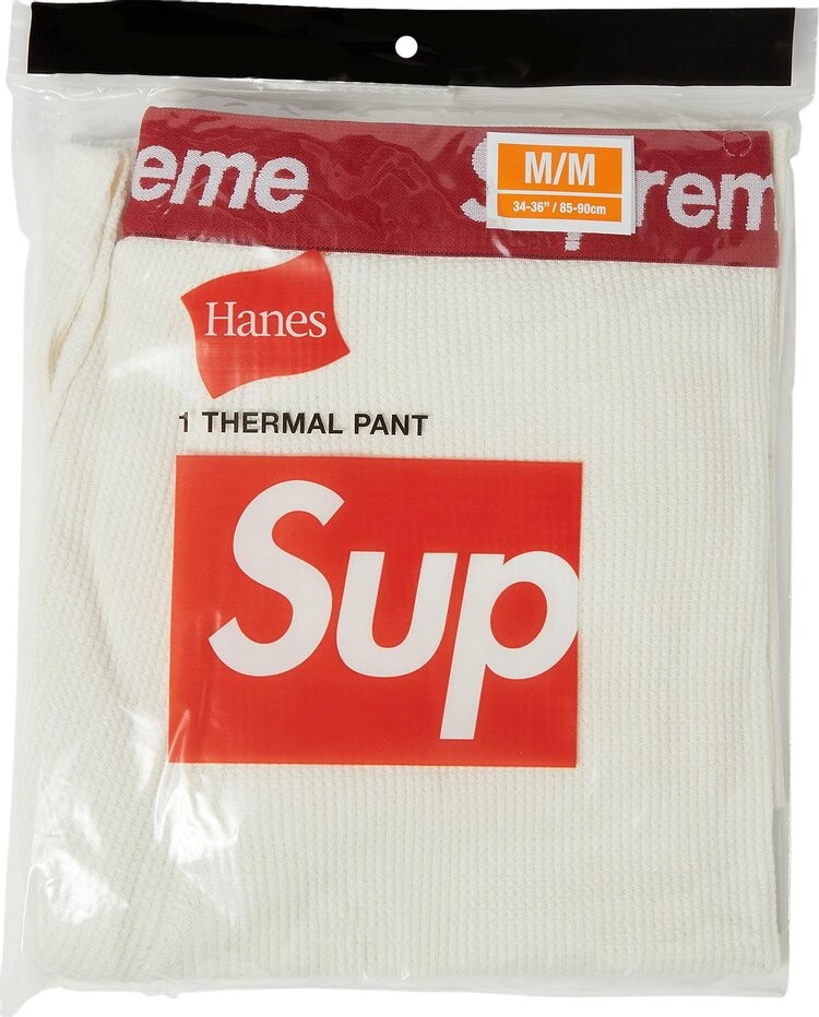 

Брюки Supreme x Hanes Thermal Pant (1 Pack) 'Natural', кремовый, Бежевый, Брюки Supreme x Hanes Thermal Pant (1 Pack) 'Natural', кремовый