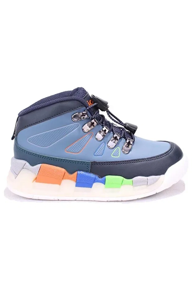 Детские ботинки для девочек на плоской подошве Ellen 946f24k417 jeans blue orthopedic daily lighted boy's sports boots Vicco, Blue — фото 2