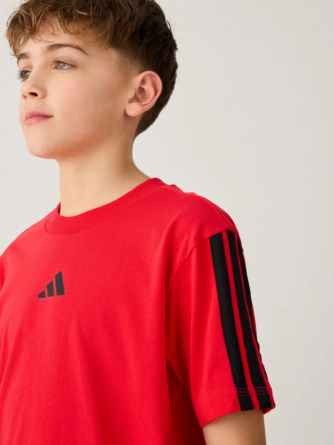 Футболка adidas Red Essentials, детская, красный — фото 4