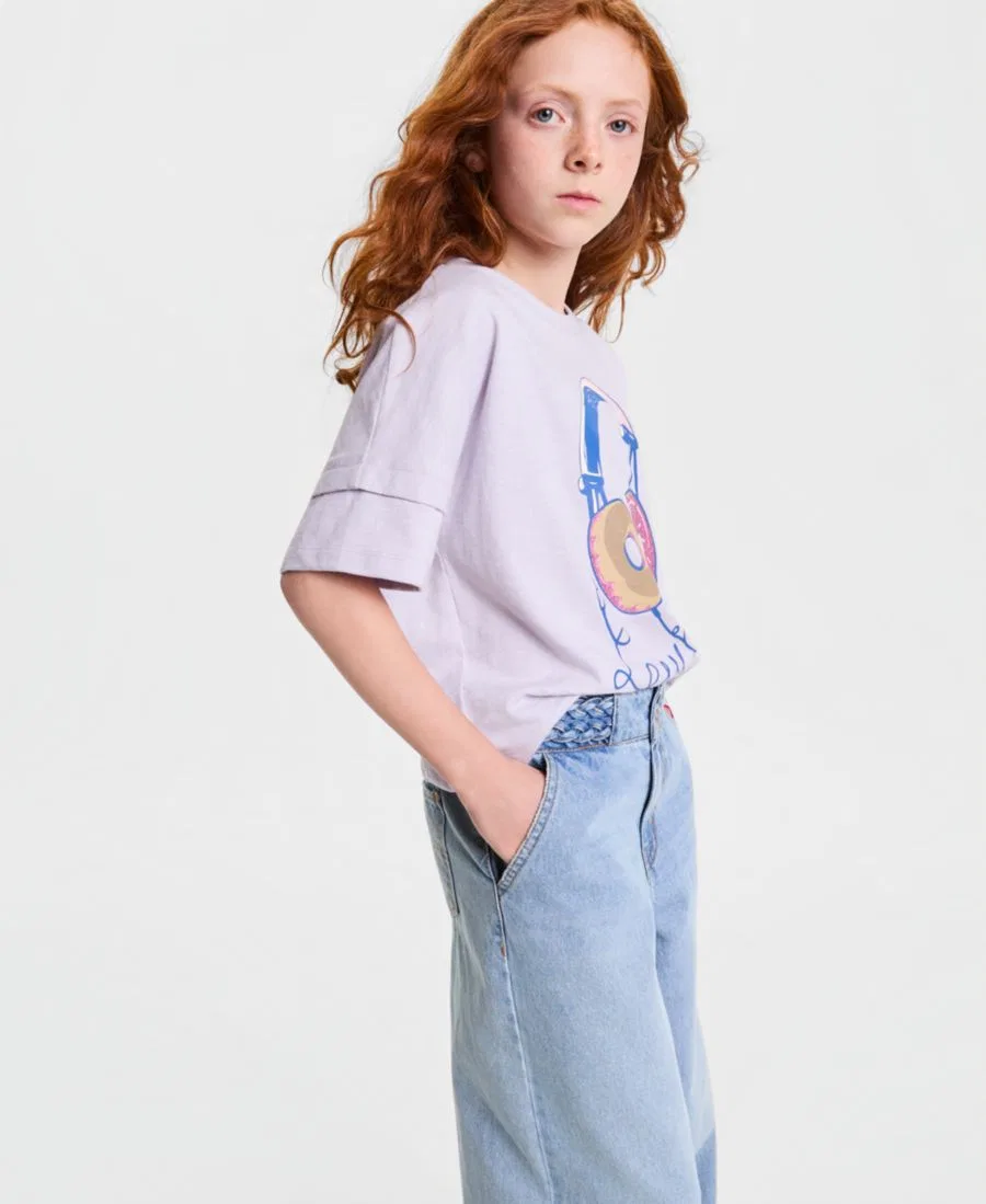Джинсы с завышенной талией и плетеным поясом, свободного кроя Levi's, Hang Up — фото 3